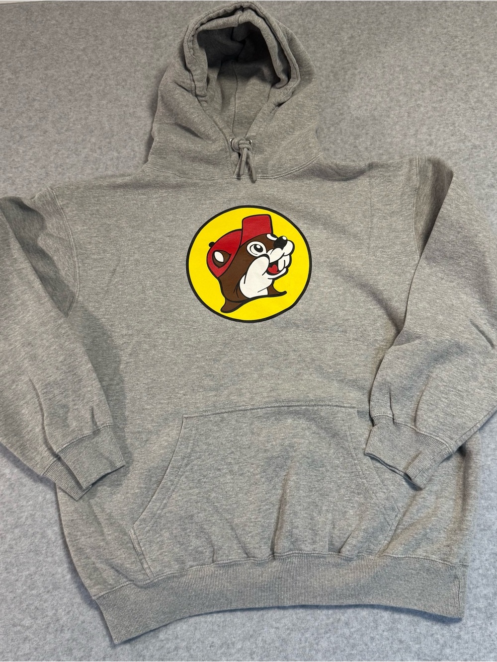 Buc-ees Gray Pullover Hoodie